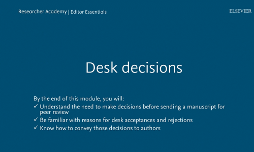 Desk decision