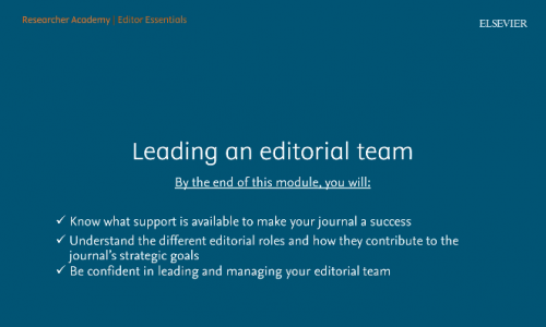 Building & managing an editorial team 